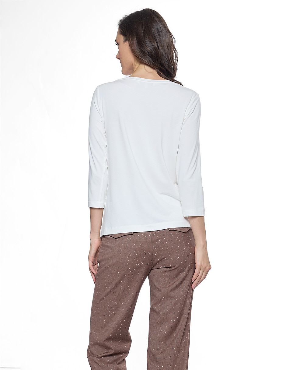 Blusa manga larga para mujer 4