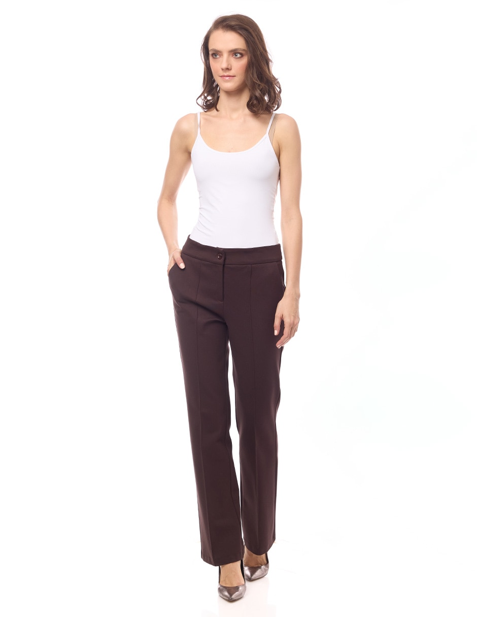 Pantalón de vestir regular para mujer 2