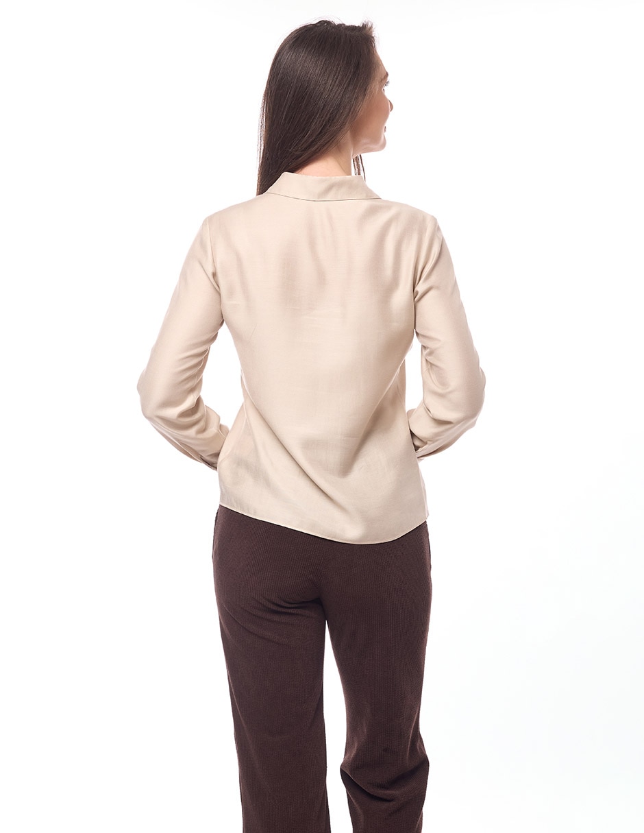 Blusa manga larga para mujer 4