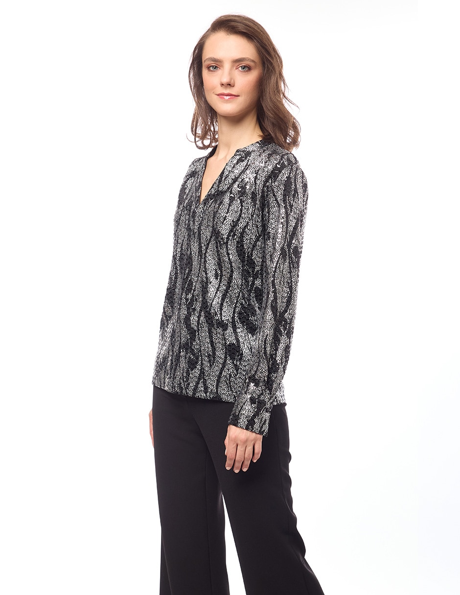 Blusa manga larga para mujer 3