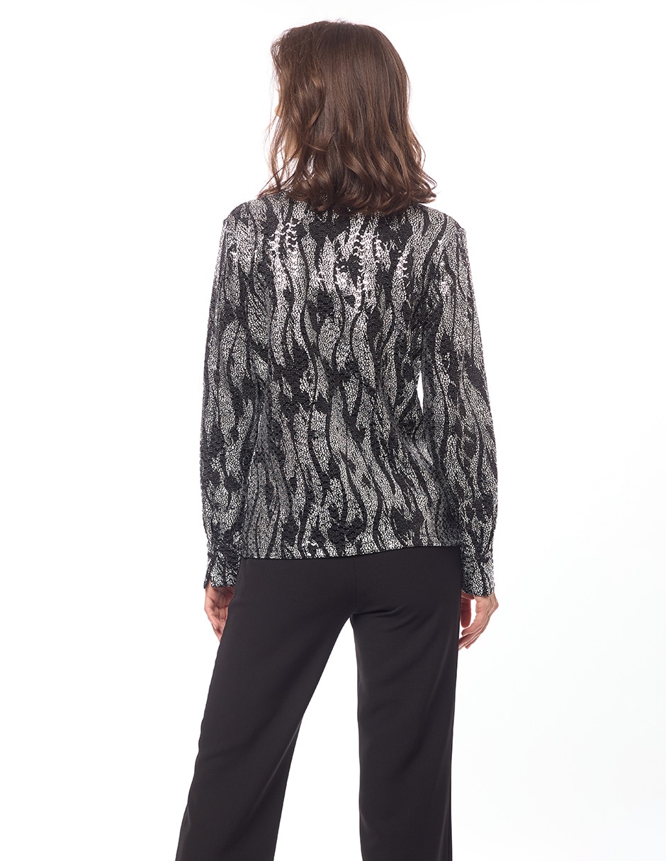 Blusa manga larga para mujer 4