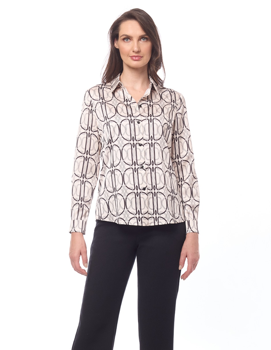 Blusa manga larga para mujer