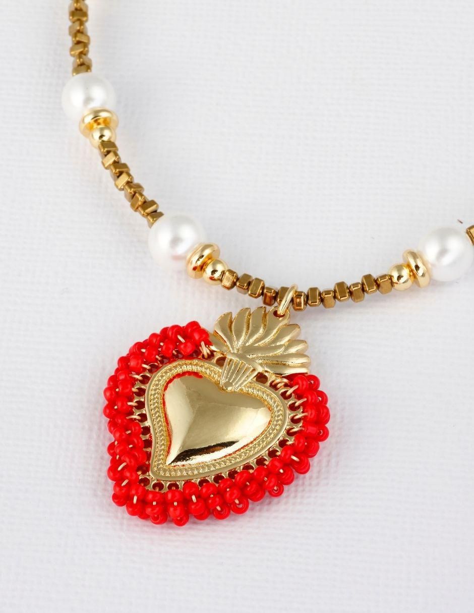 Collar de corazón Milagritos 3