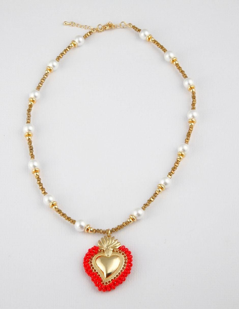 Collar de corazón Milagritos 4