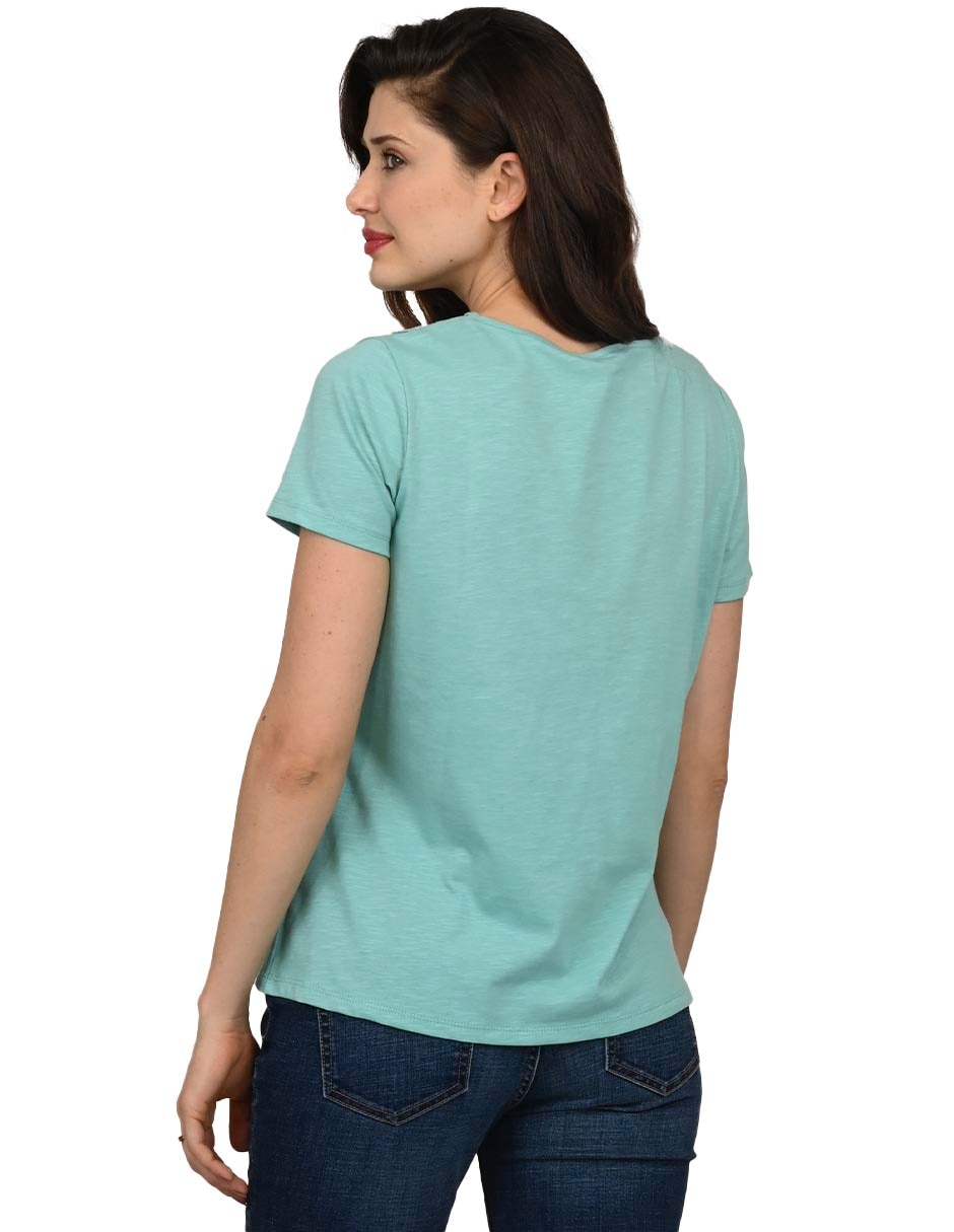 BLUSA FERRIONI M2767, CH, AZUL PIZARRA
