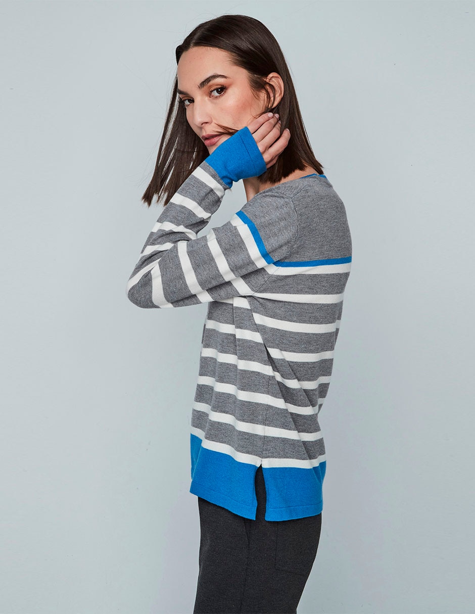 Suéter cuello redondo para mujer 4