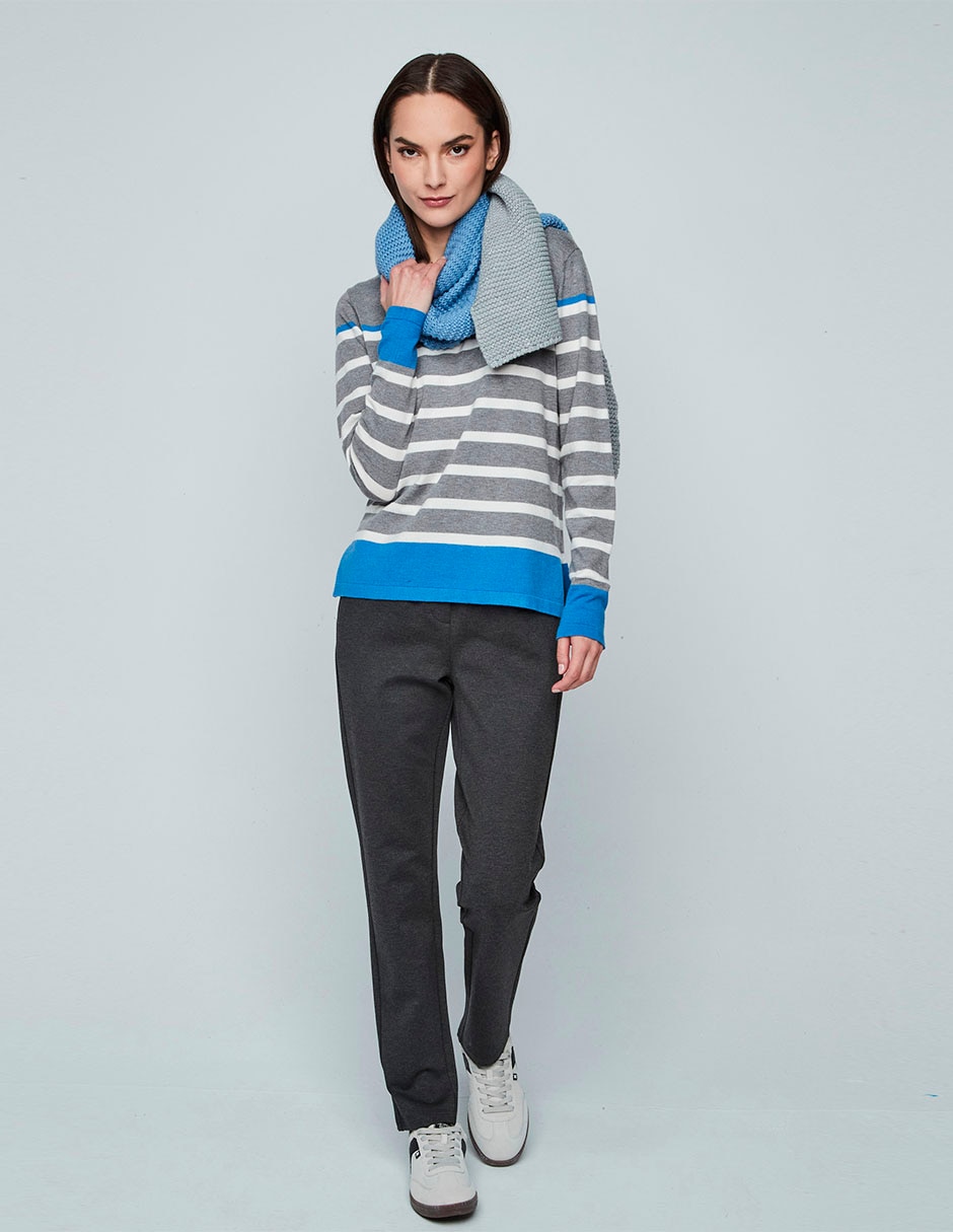 Suéter cuello redondo para mujer 5