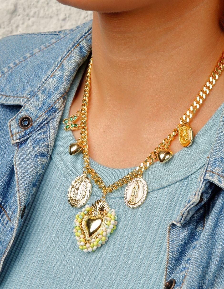 Collar de corazón Milagritos Alelí 7