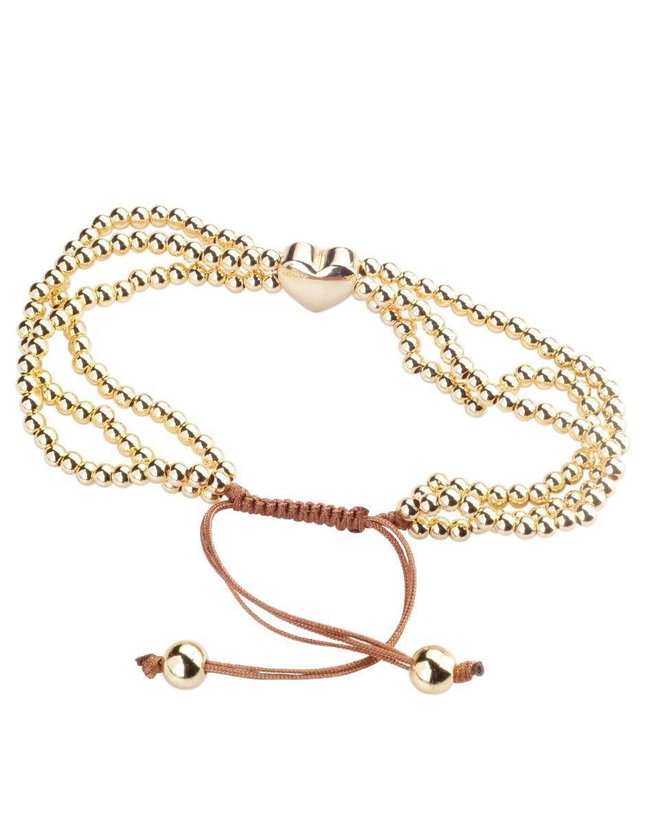 Pulsera con acabado baño de oro