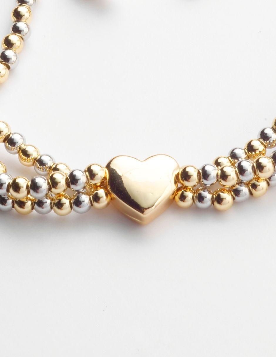 Pulsera yoiko "de" aleación de metal 18 k duoré "con acabado"