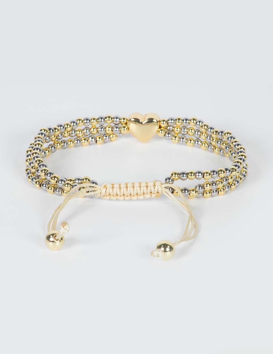 Pulsera yoiko "de" aleación de metal 18 k duoré "con acabado"