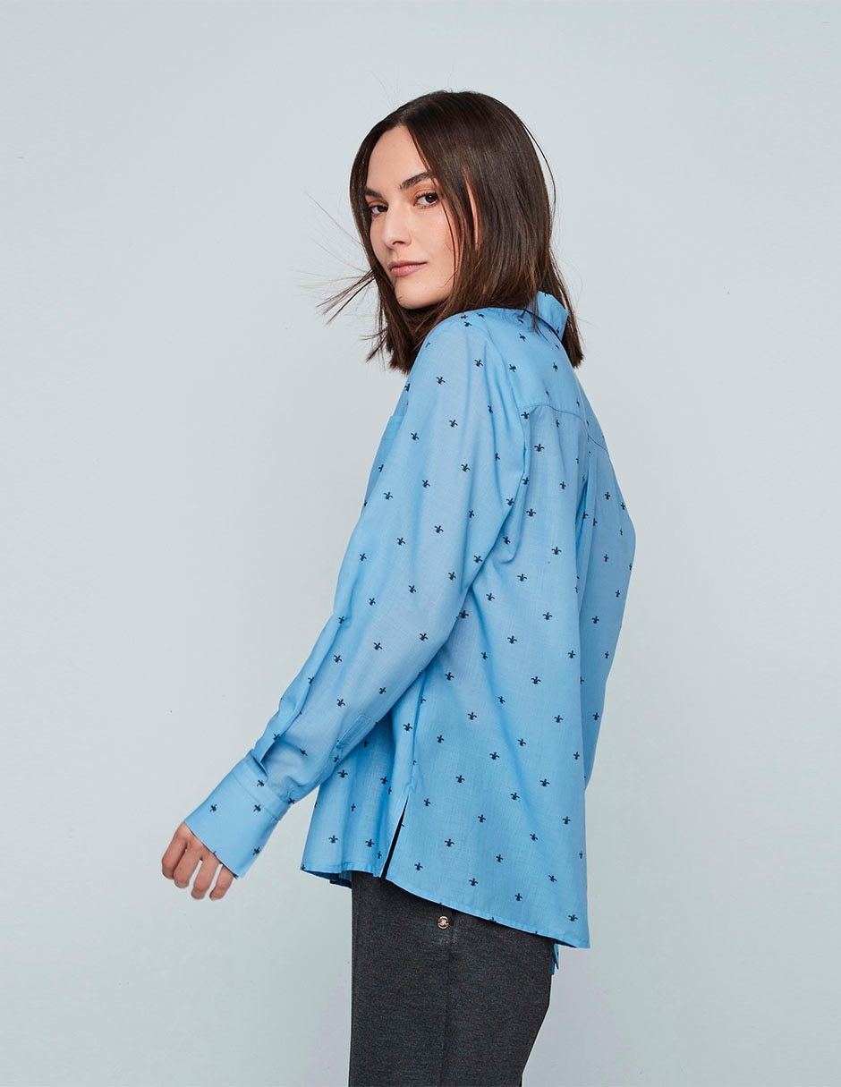Blusa manga larga para mujer 4