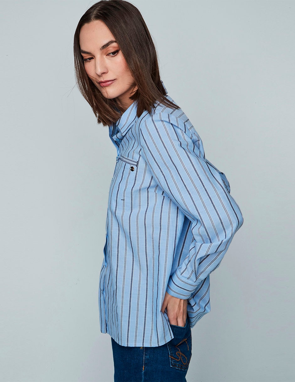 Blusa manga larga para mujer 4