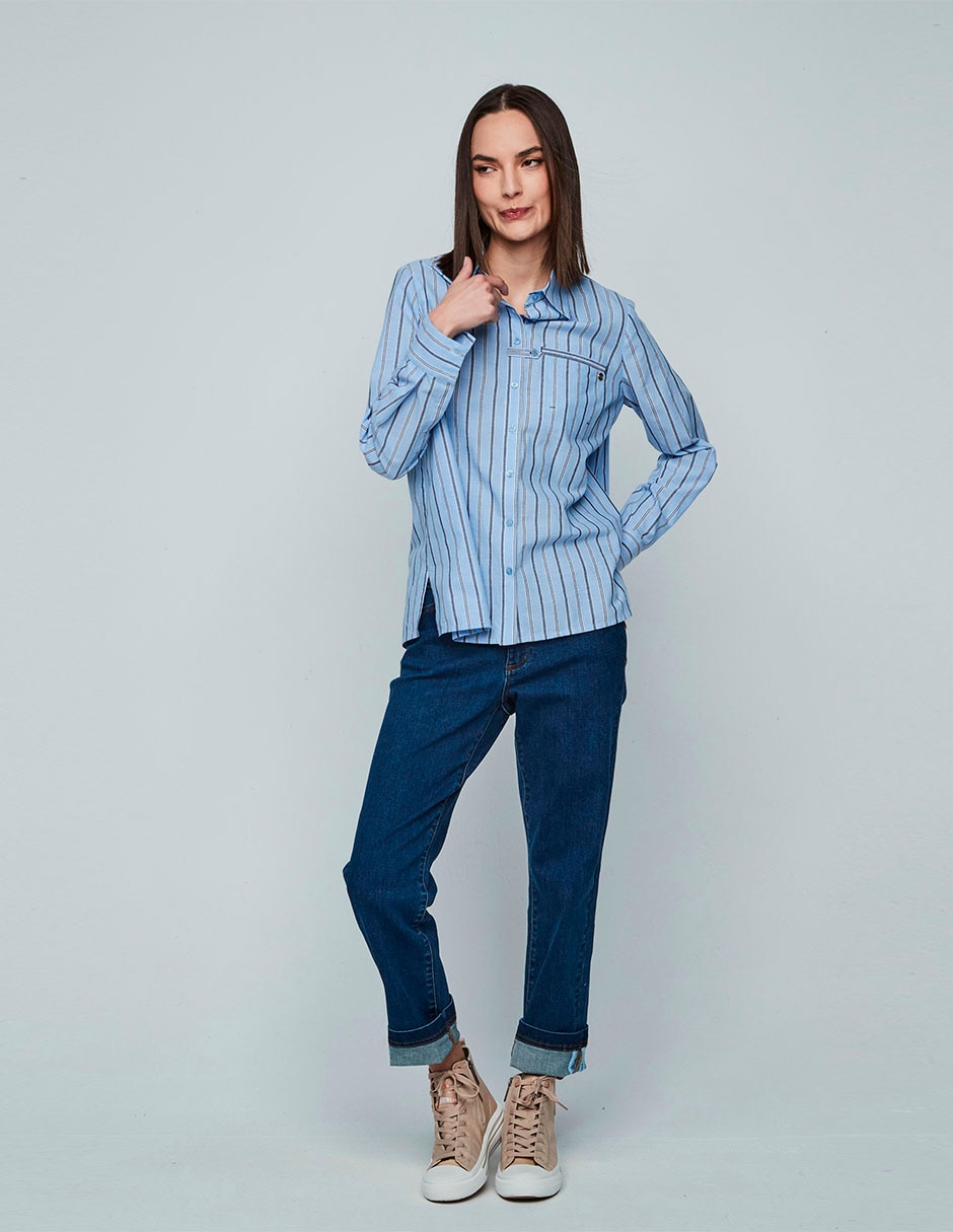 Blusa manga larga para mujer 5