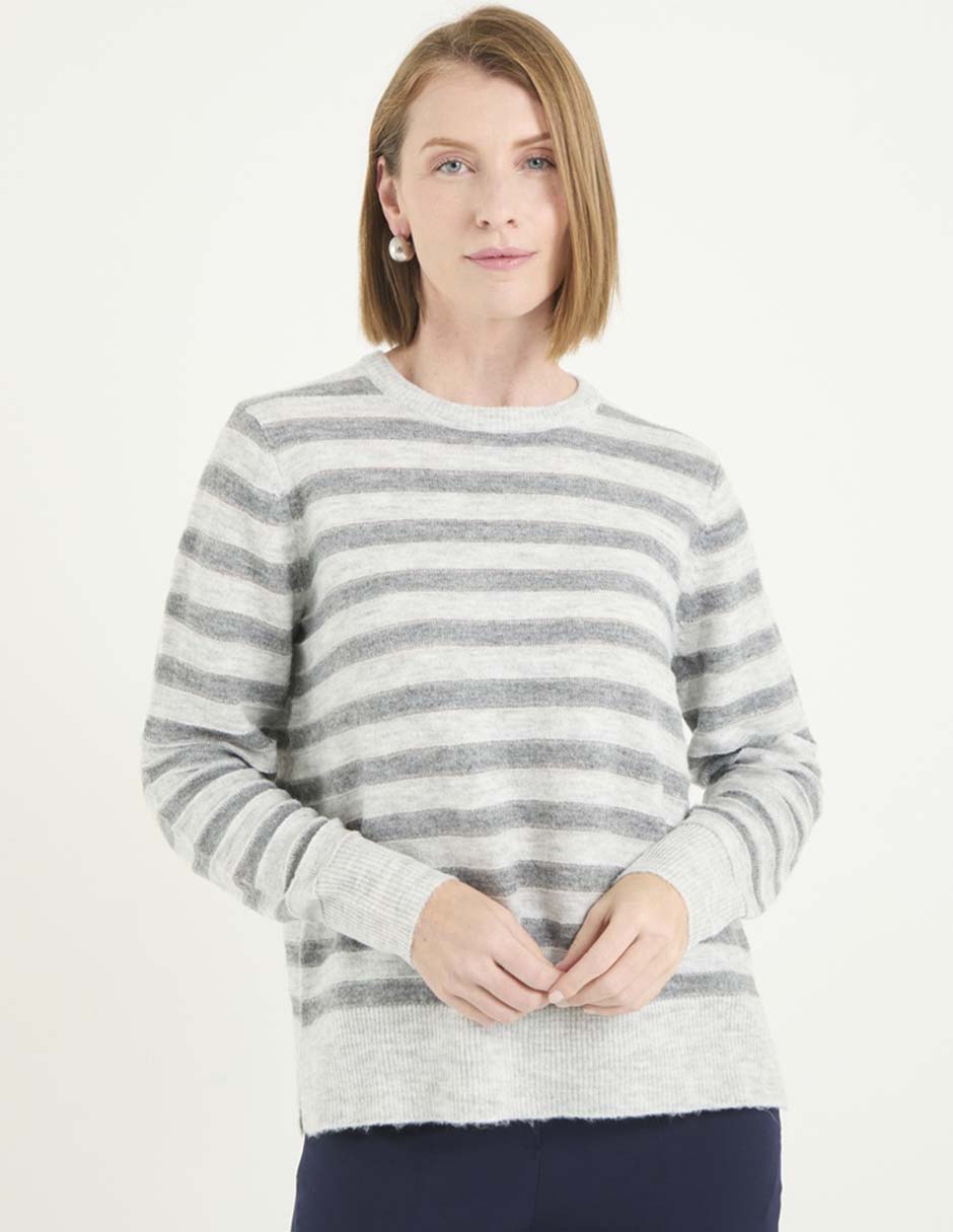 Suéter cuello redondo para mujer