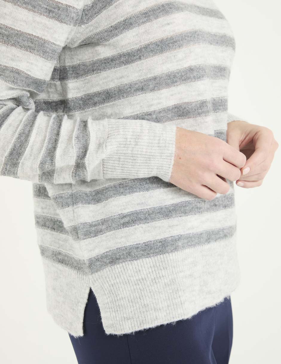 Suéter cuello redondo para mujer 4