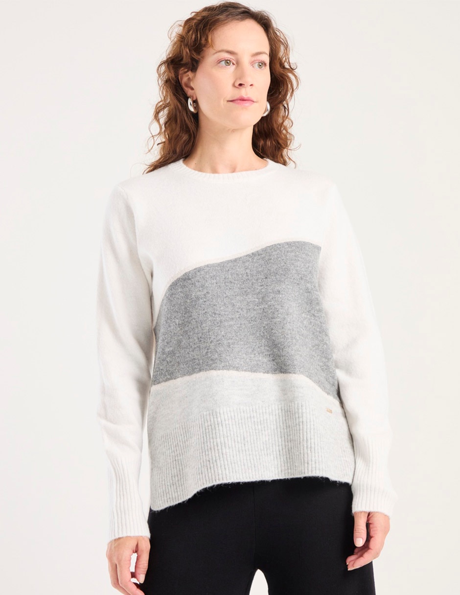 Suéter cuello redondo para mujer Suéter cuello redondo para mujer