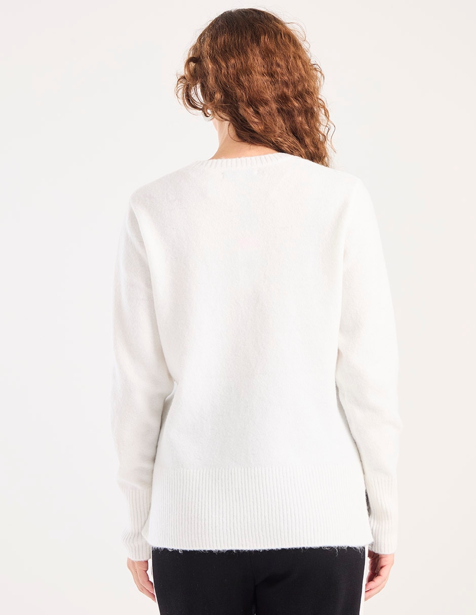 Suéter cuello redondo para mujer 2