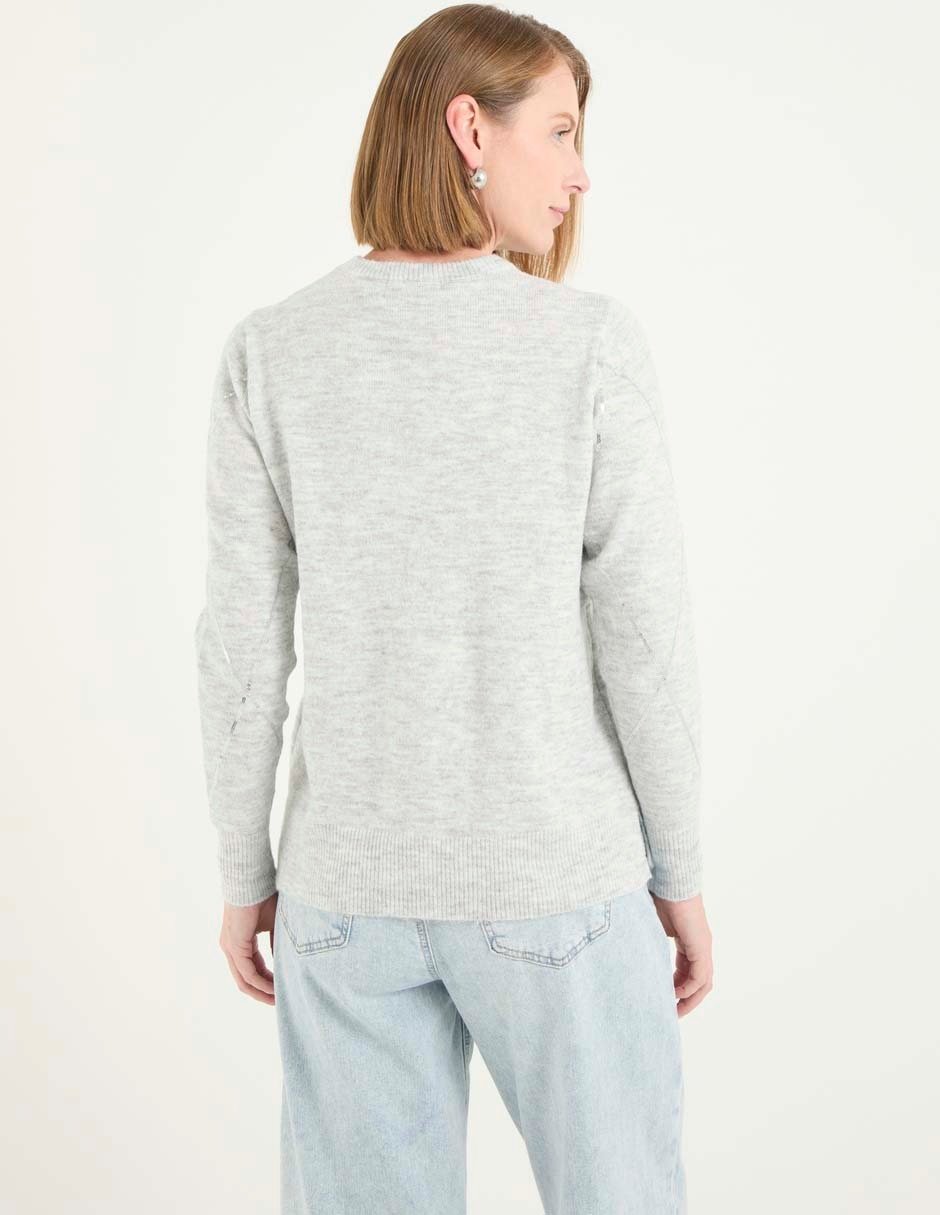 Suéter cuello redondo para mujer 5