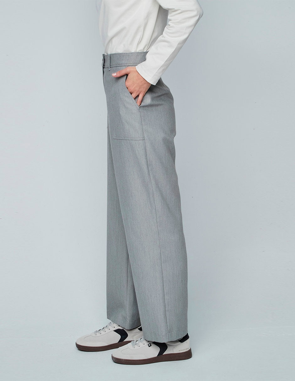 Pantalón de vestir straight para mujer 4