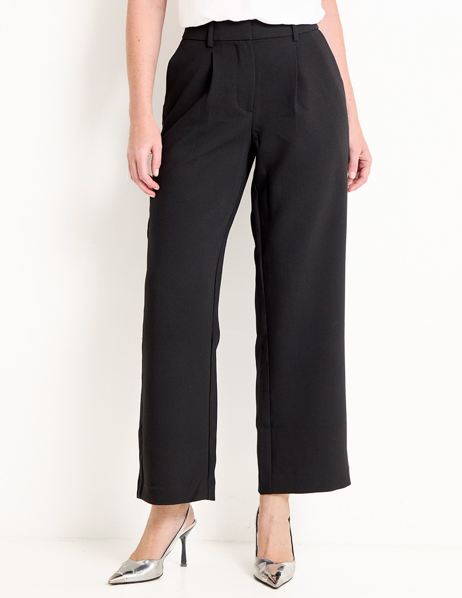 Pantalón relaxed wide leg para mujer