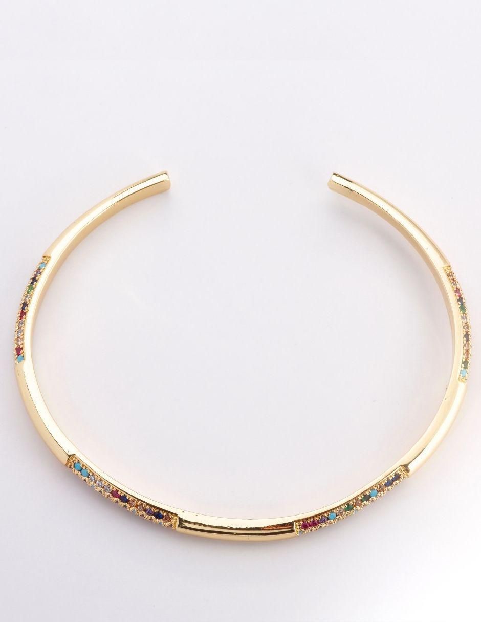 Brazalete Aurela con acabado baño de oro 2