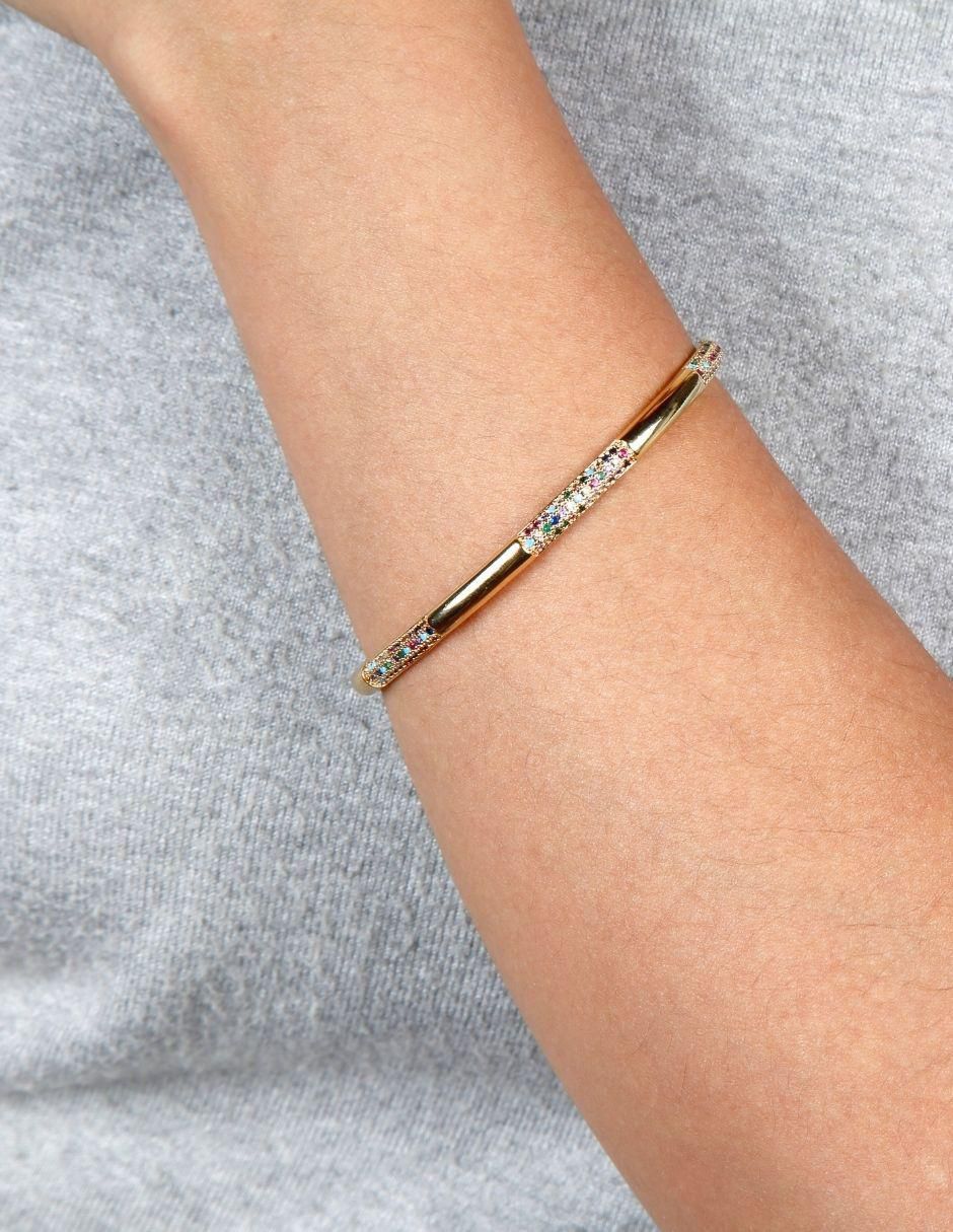 Brazalete Aurela con acabado baño de oro 4
