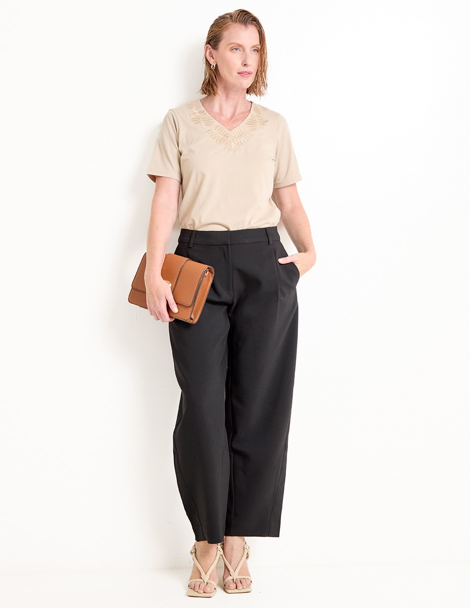 Pantalón relaxed amplio para mujer 3