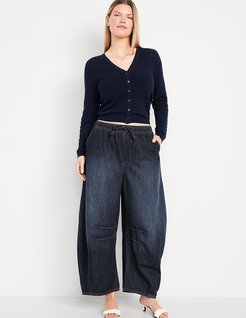 Jeans barrel para mujer