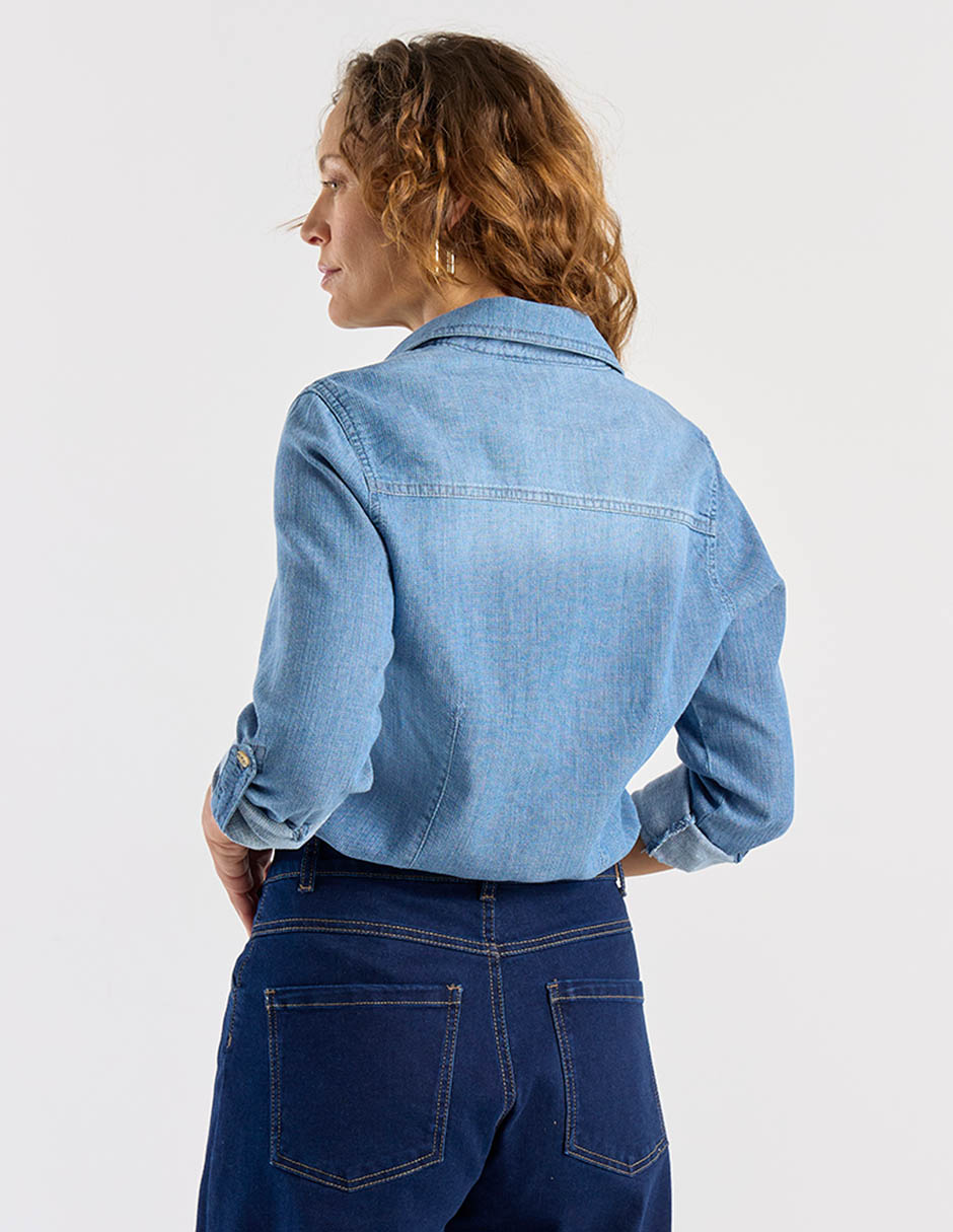 Blusa camisera Lieb manga larga para mujer 6