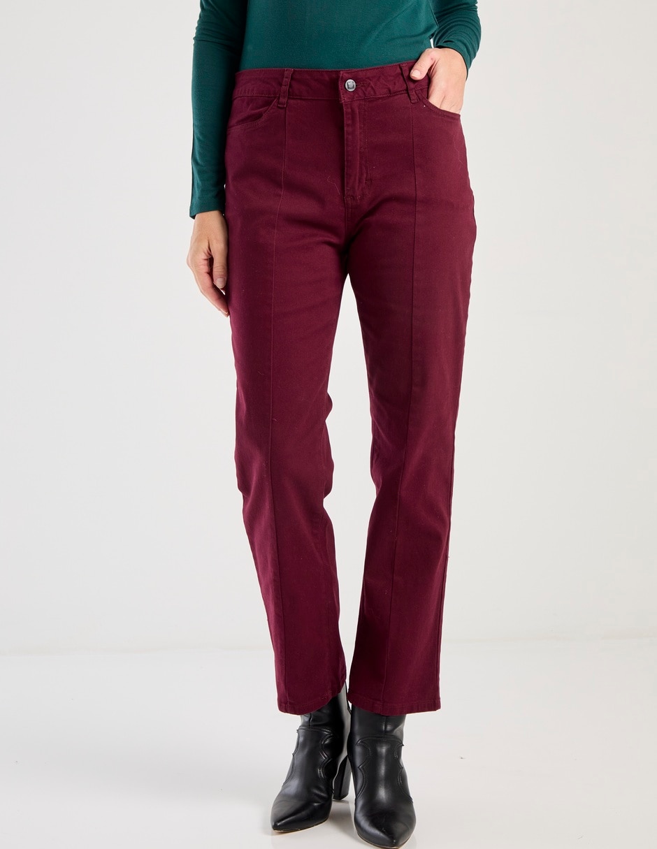 Pantalón capri slim para mujer