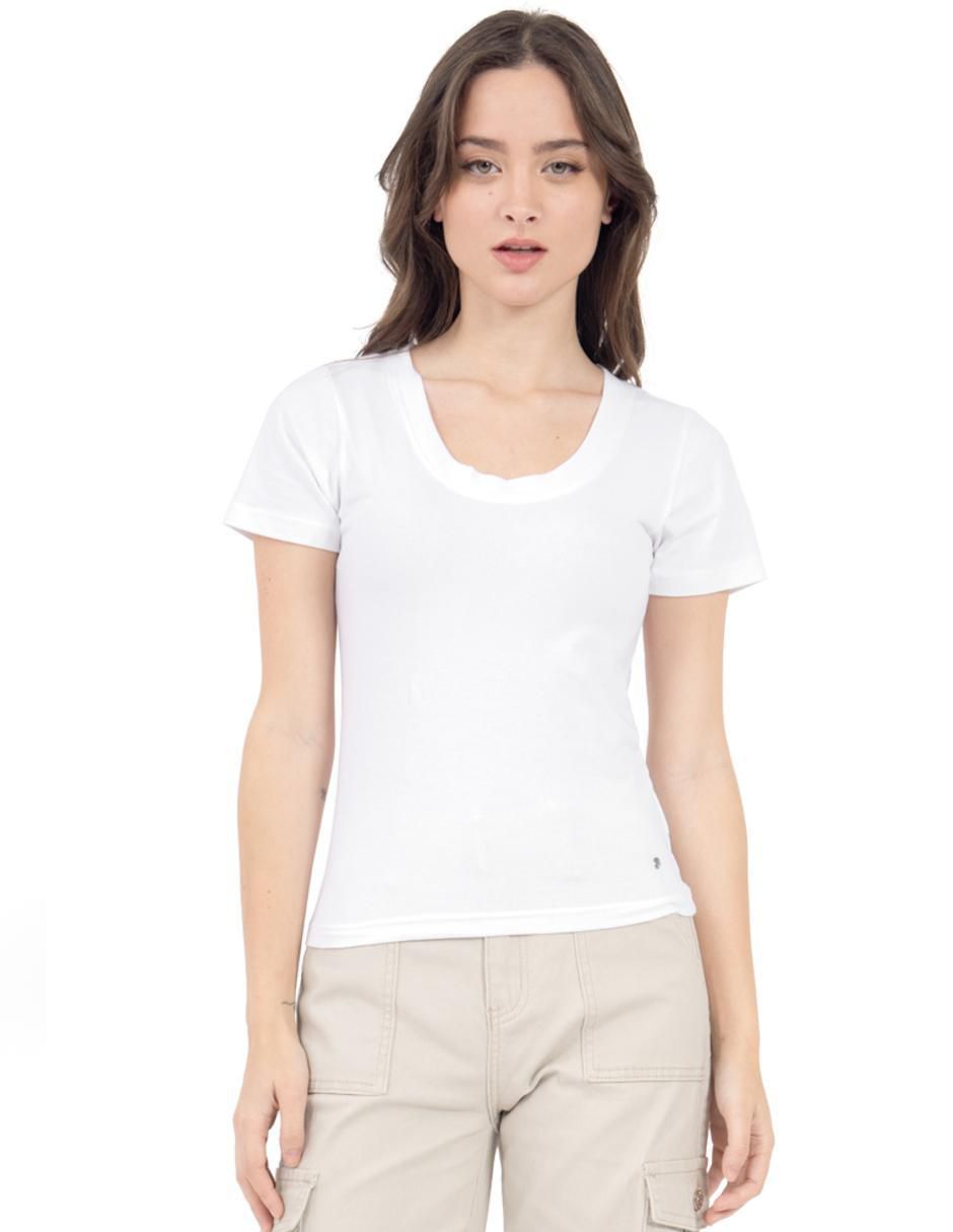Set playera manga corta Cropped cuello redondo para mujer 3