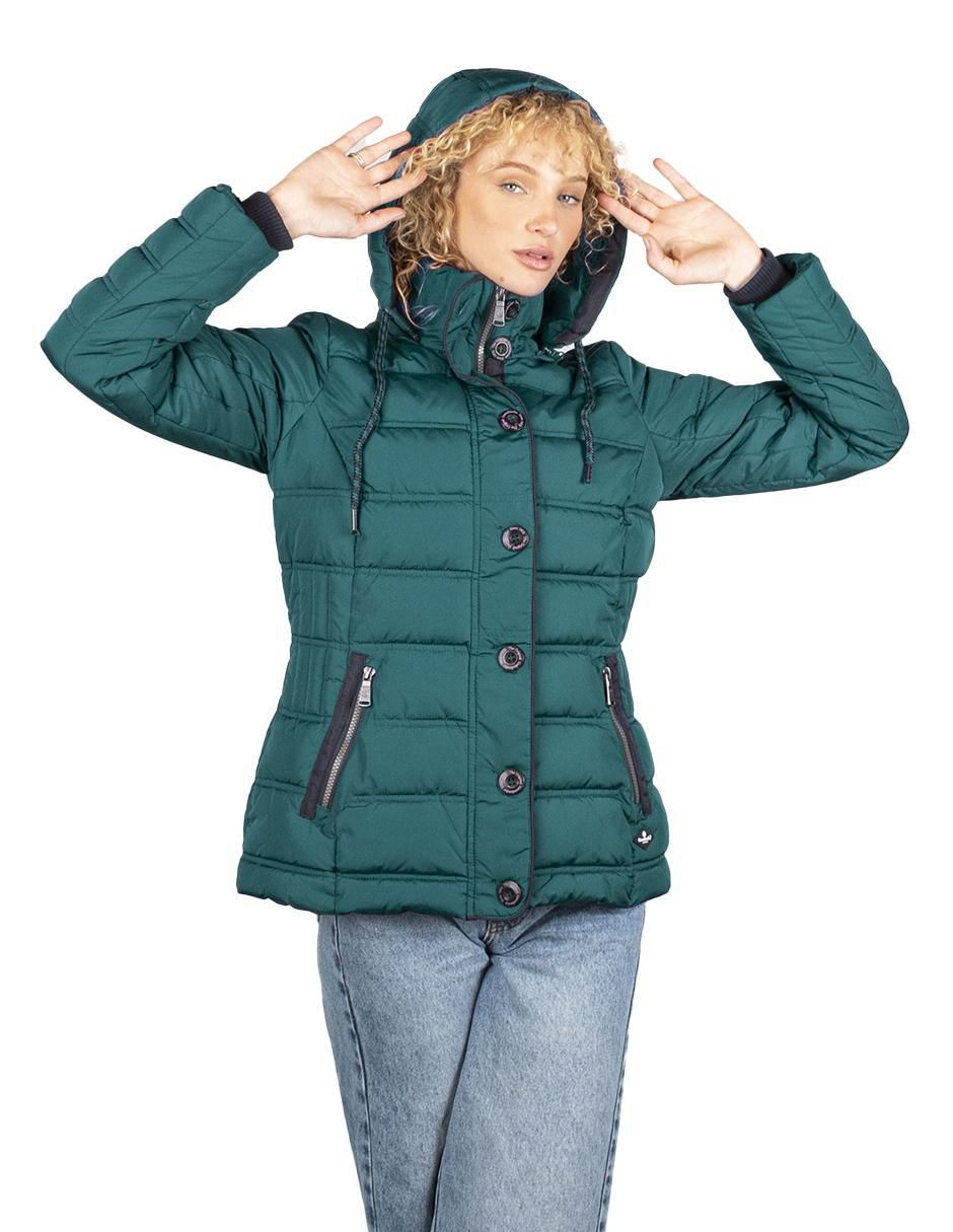 "chamarra" acolchada greenlander no impermeable "de" poliéster "para mujer"