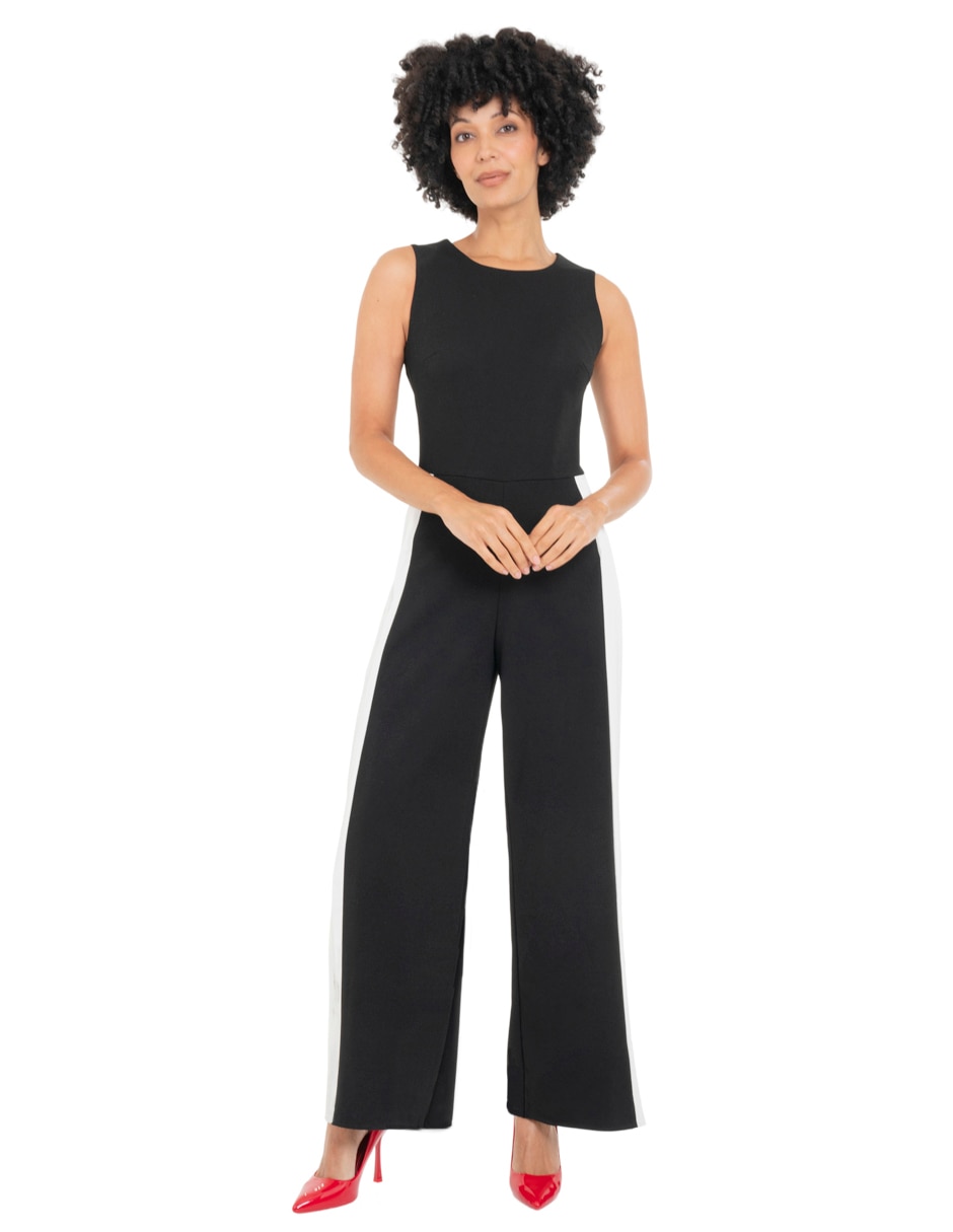 Jumpsuit estampado bloques de color para mujer