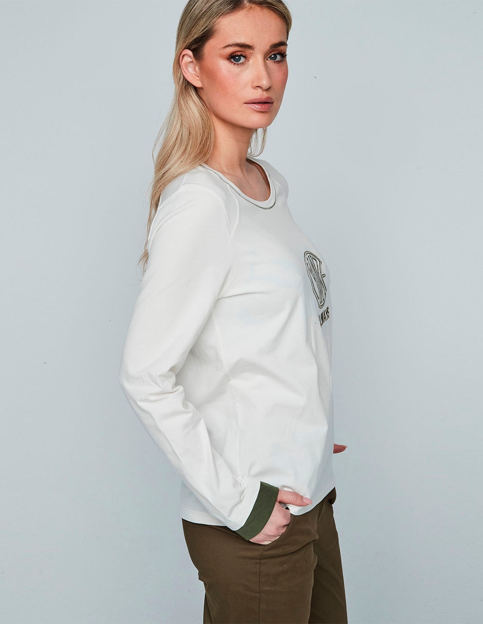 Blusa manga larga para mujer 7