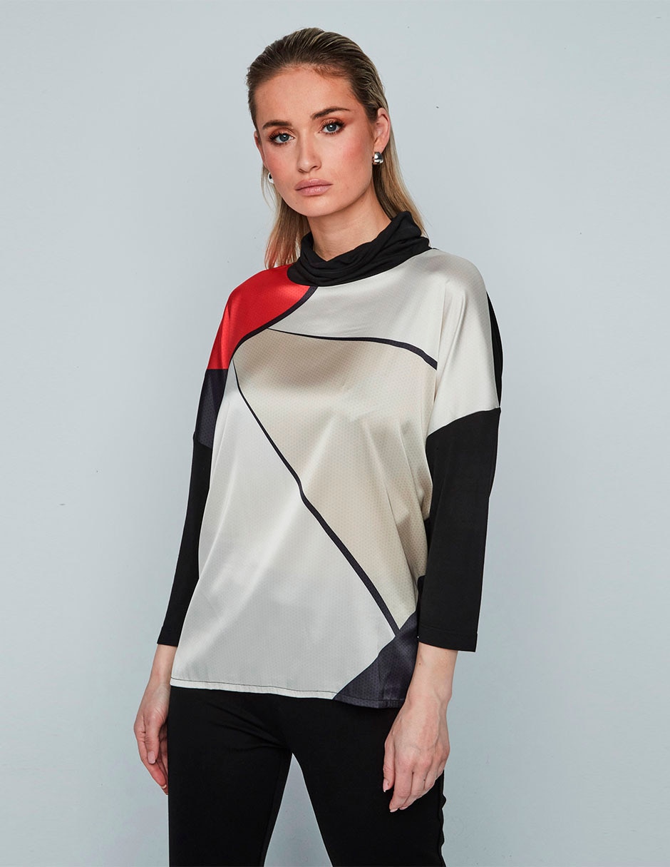 Blusa manga 3/4 para mujer