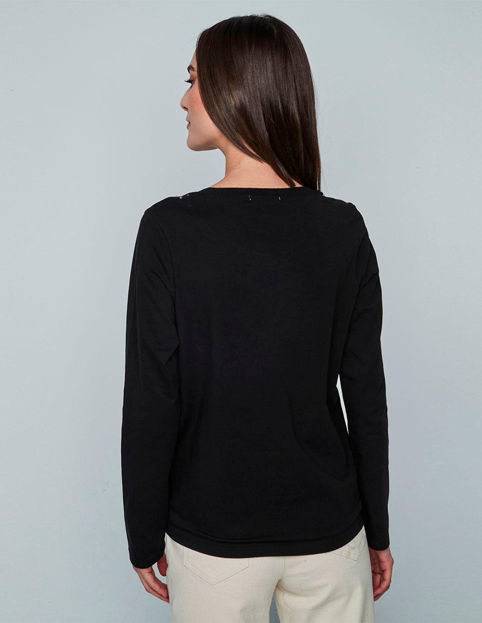 PLAYERA DÁNDARA 2017-262, M, NEGRO