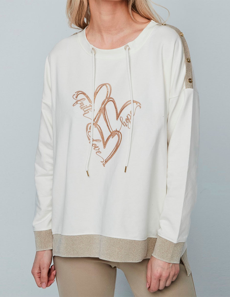Playera manga larga cuello redondo para mujer 3