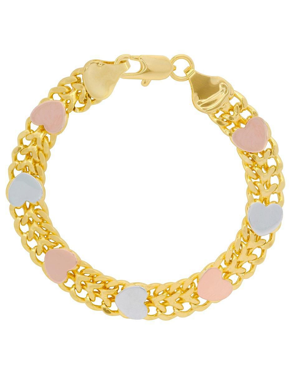 Pulsera 18 K con acabado chapa de oro