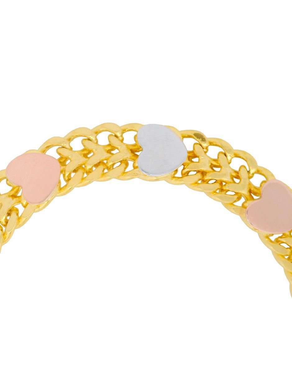 Pulsera 18 K con acabado chapa de oro 3