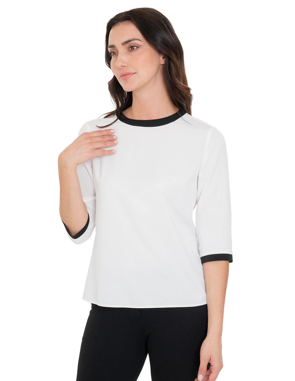 Blusa manga 3/4 para mujer