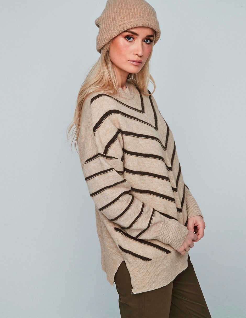 Suéter cuello redondo para mujer 4