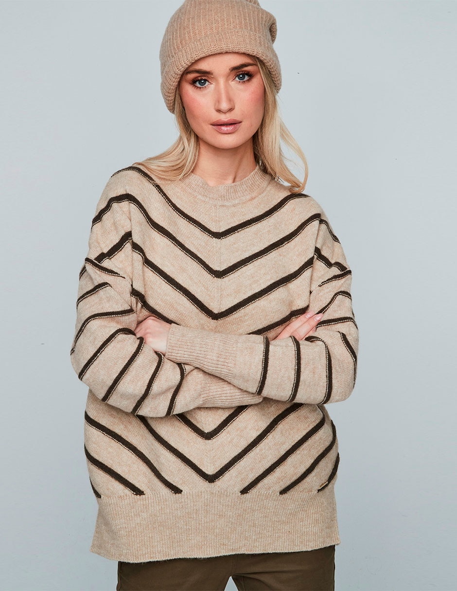 Suéter cuello redondo para mujer 5