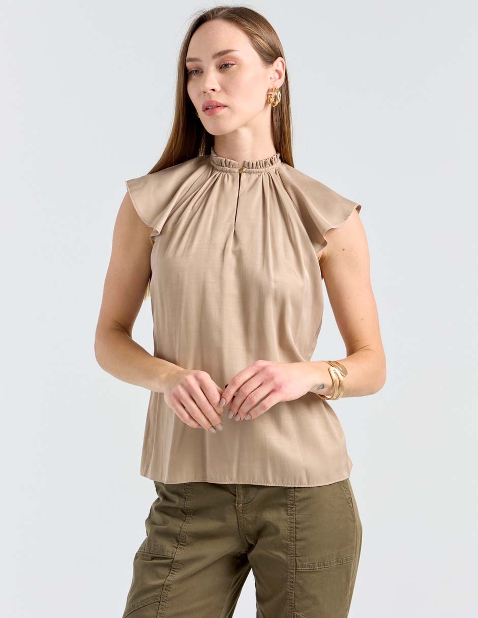 Blusa manga corta para mujer