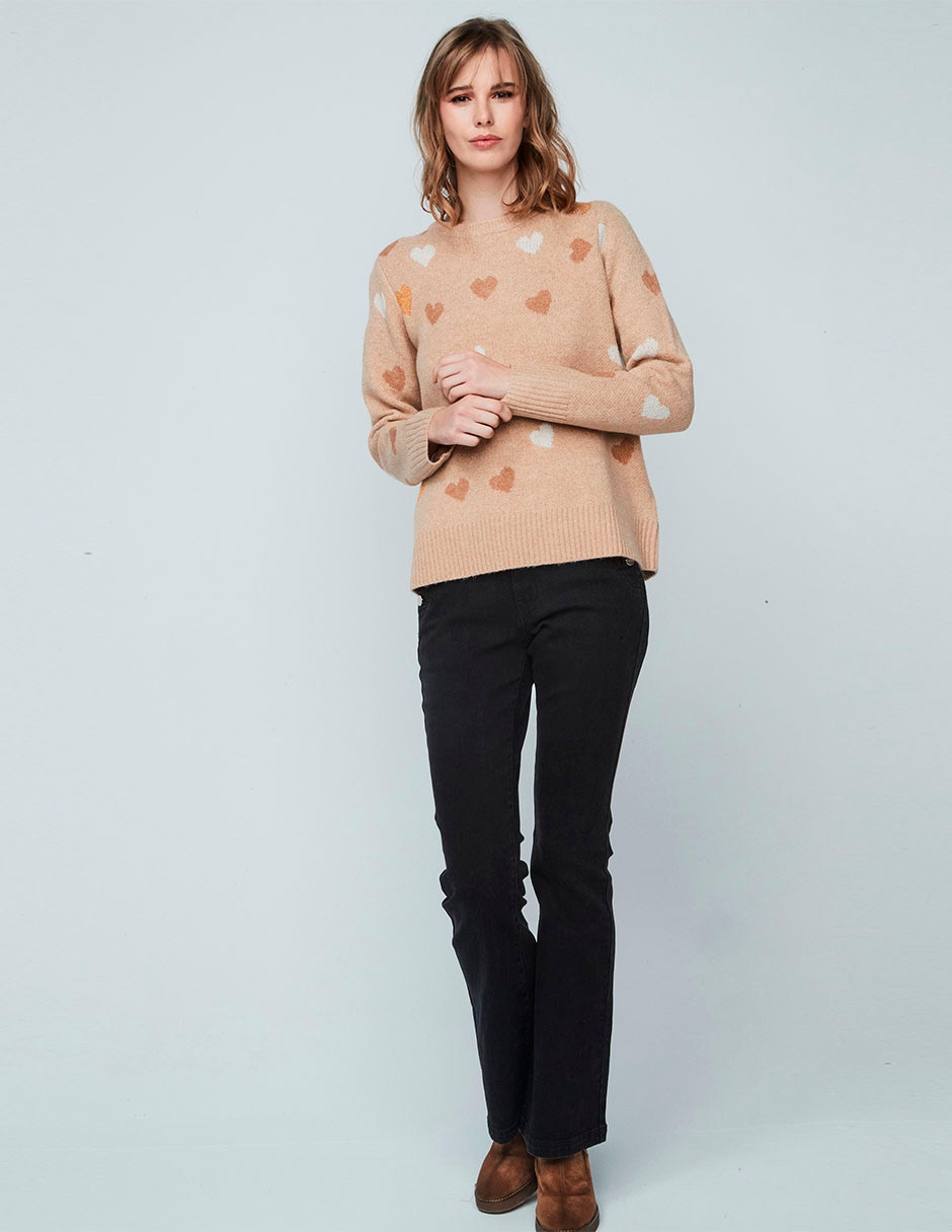 Suéter cuello redondo para mujer 2