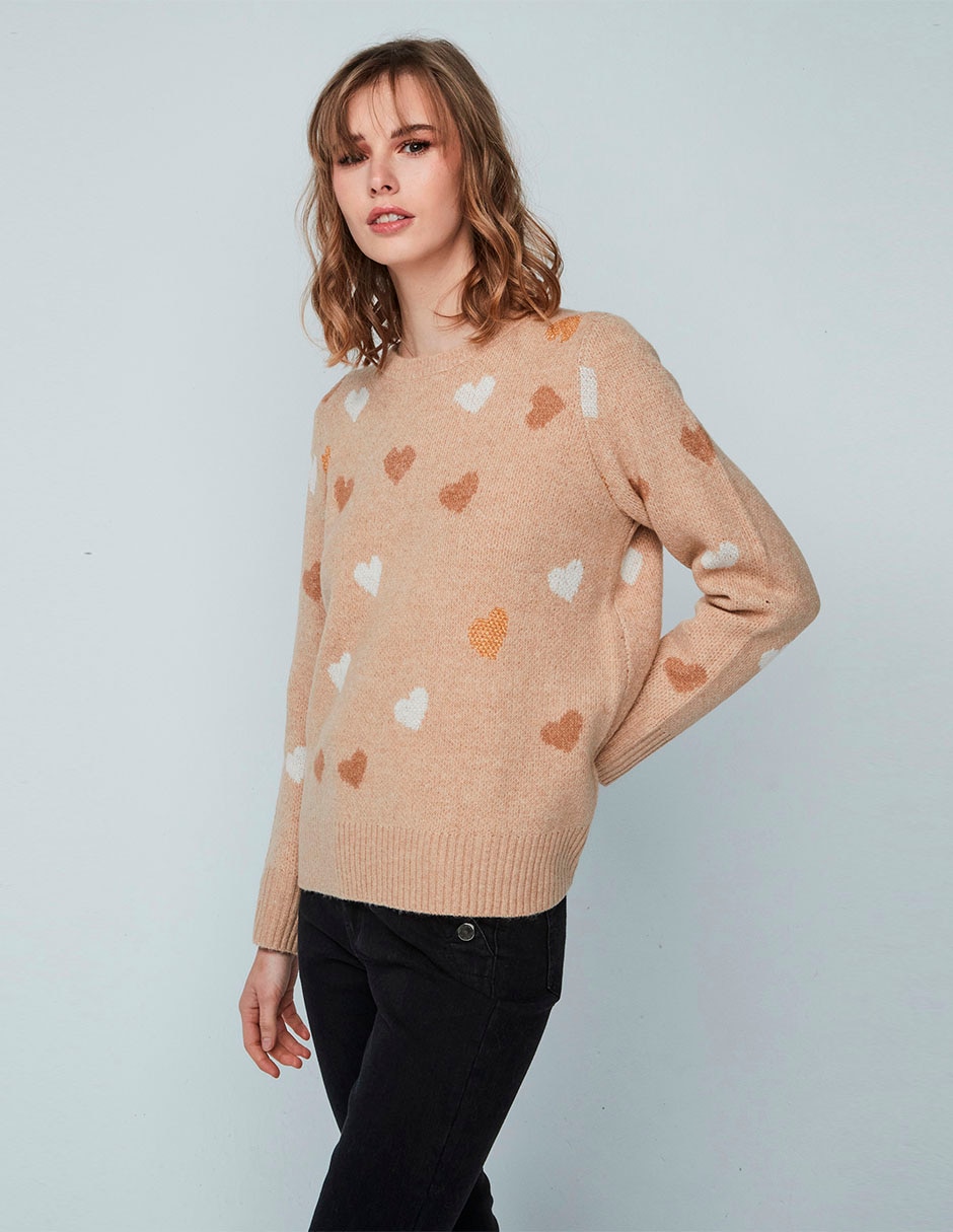 Suéter cuello redondo para mujer 5