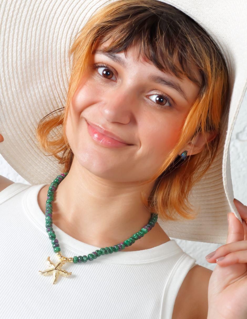 Collar de estrella de mar Verdéa 18 K 6