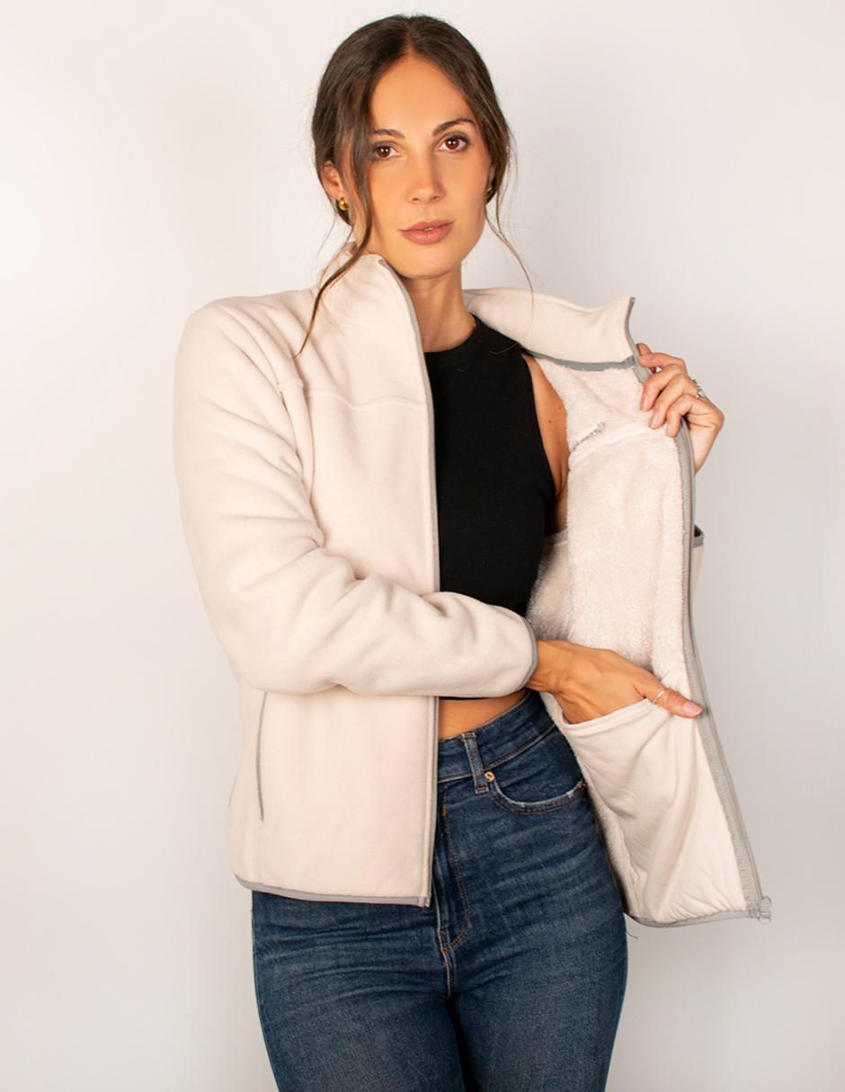 Sudadera con cuello a contraste para mujer 2