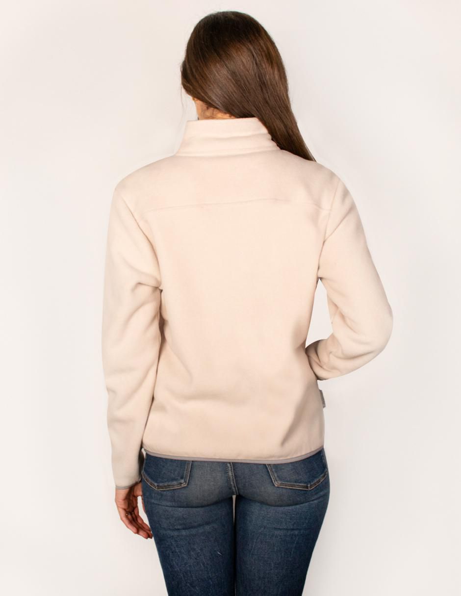 Sudadera con cuello a contraste para mujer 5