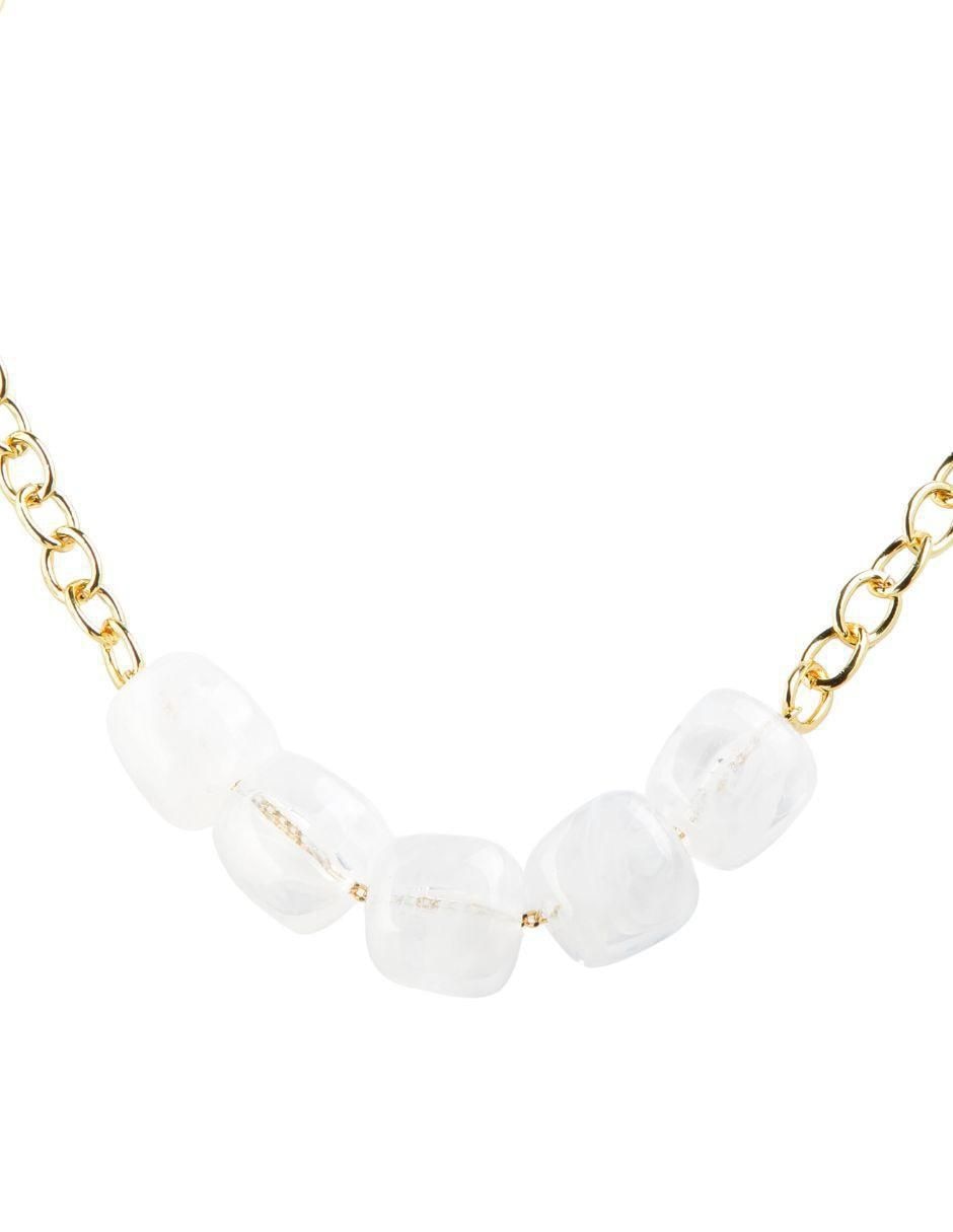 Collar cuadrado Clairéa de baño de oro 18 K